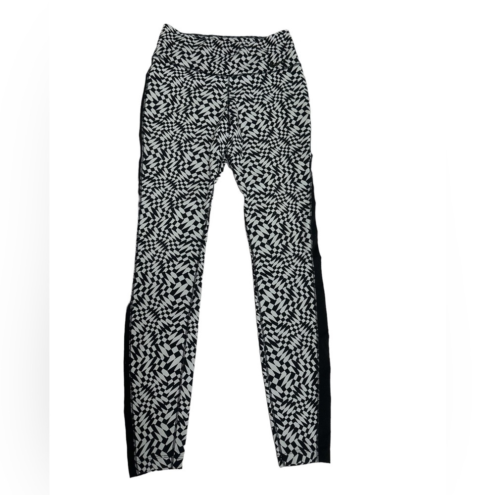 Nike Jordan Dri-FIT Black & White Checkered Pattern Leggings